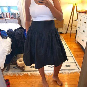 DVF tafetta skirt
